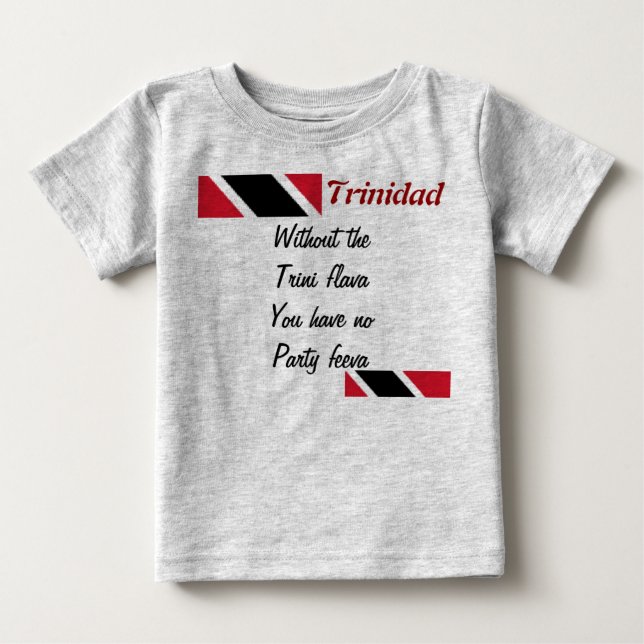 Camisetas para bebés en el festival de Trinidad (Anverso)