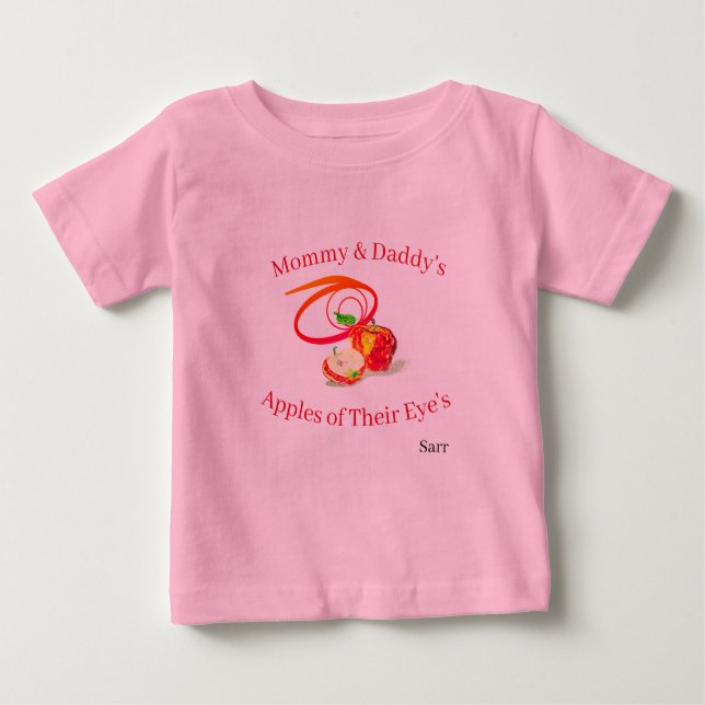 Camisetas para bebés: la niña de mis ojos (Anverso)