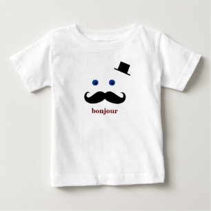 Camisetas para bebés y niños - Bonjour rojo intens