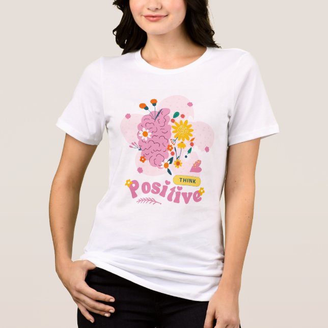Camisetas para chicas que piensan en positivo (Anverso)