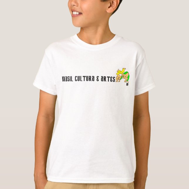 Camisetas para crianças com desenhos de capoeira (Anverso)