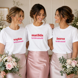 Camisetas para Damas de Honor Despedida de Solte