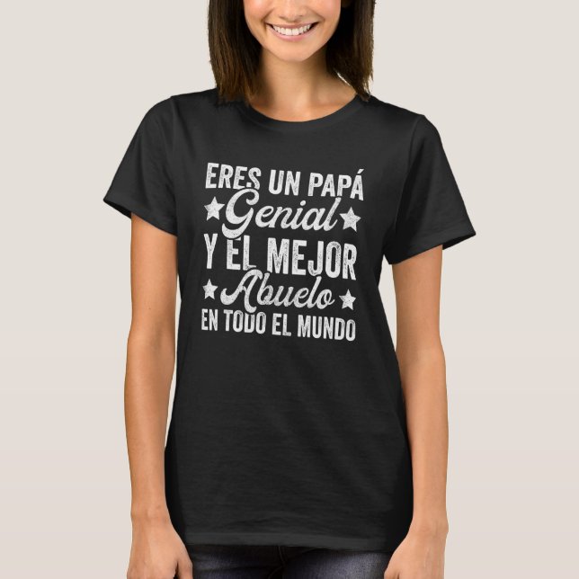 Camisetas Para El Dia Del Padre Apparet Papa Mejor (Anverso)