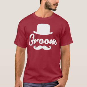 Camisetas para el novio de la boda Sombrero de cop