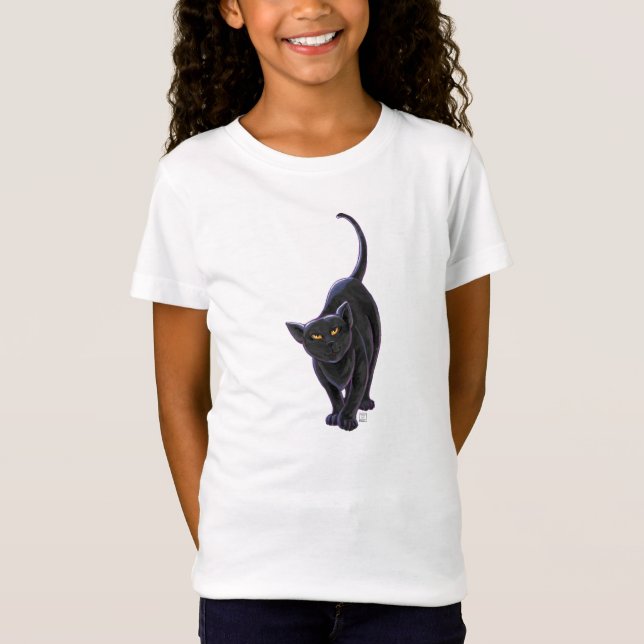 Camisetas para gato negro (Anverso)
