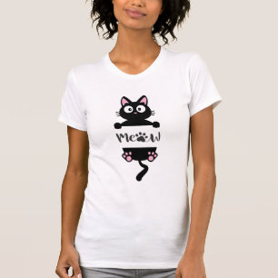Camisetas para gatos con encanto para mujeres
