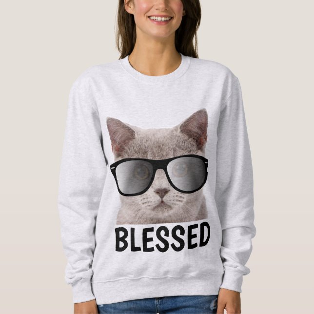 Camisetas para gatos cristianos, bendecidas (Anverso)