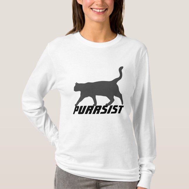 Camisetas para gatos PURRSIST (Anverso)
