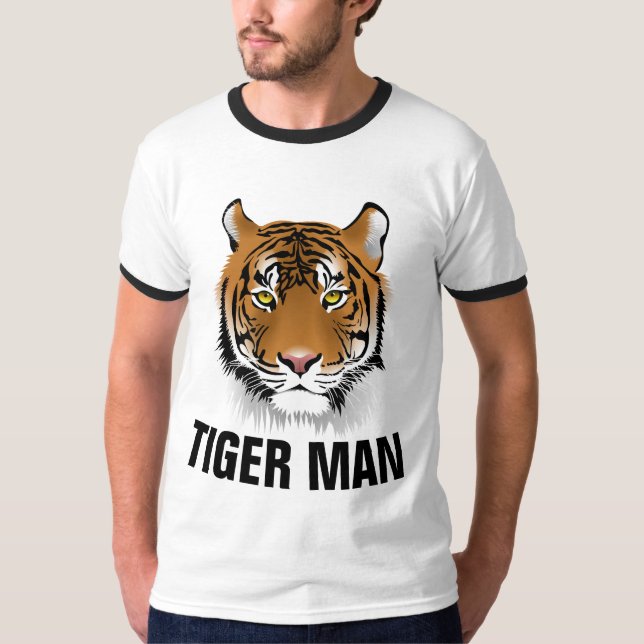 Camisetas para hombre TIGER MAN (Anverso)