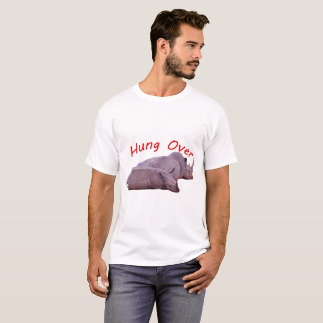 Camisetas para hombres - Con resaca (Anverso completo)