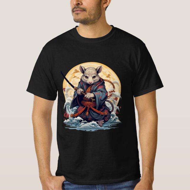 Camisetas para hombres de Samurai Rat (Anverso)