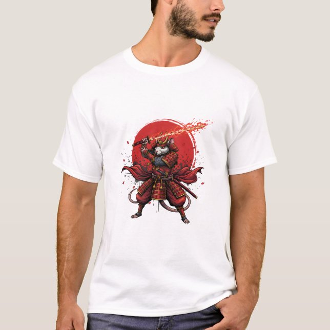 Camisetas para hombres de Samurai Rat (Anverso)