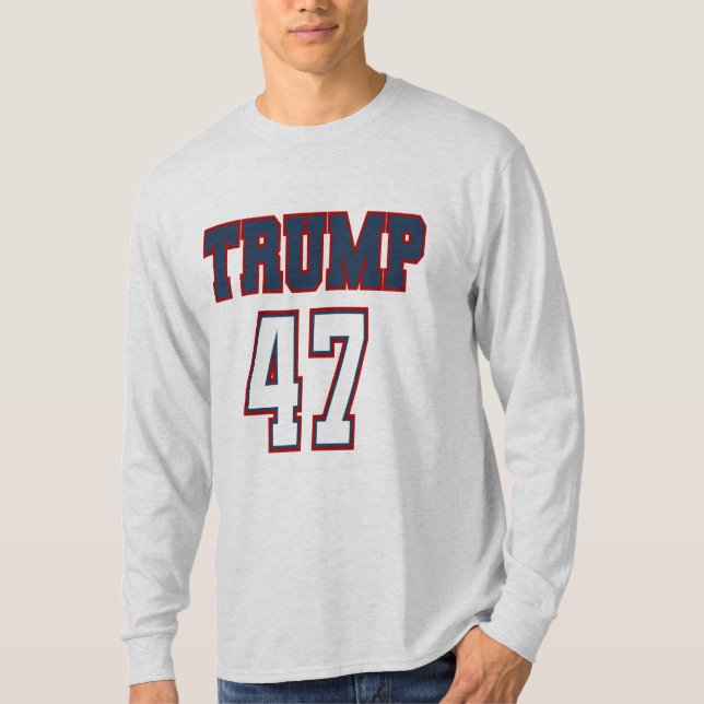 Camisetas para hombres de Trump 47 (Anverso)