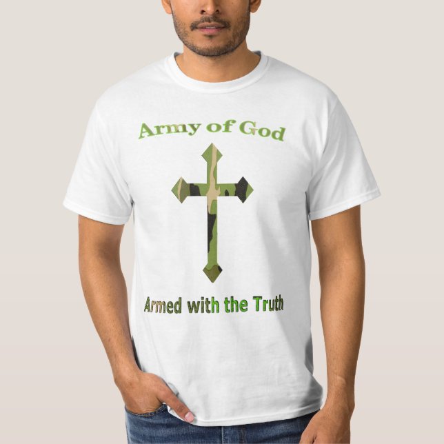 Camisetas para hombres Ejército de Dios (Anverso)