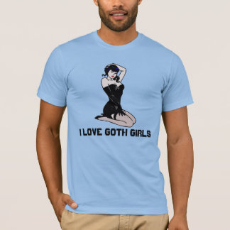 Camisetas para hombres que aman a las chicas gótic