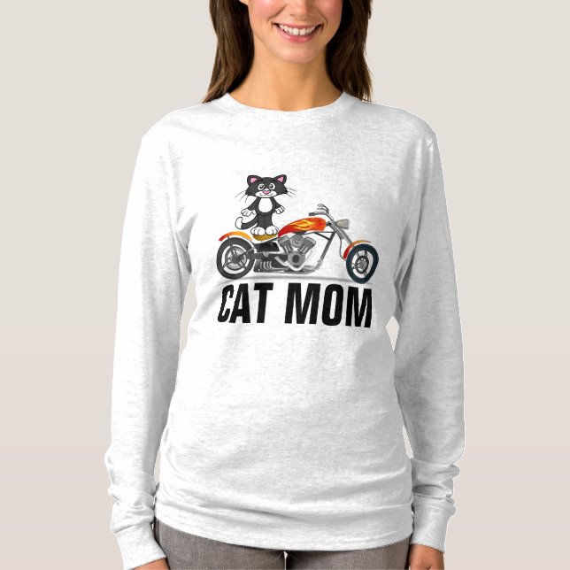 Camisetas para motociclistas CAT MOM Ladies (Anverso)