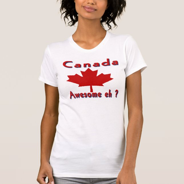camisetas para mujeres con hojas de arce (Anverso)