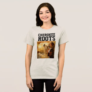 Camisetas para mujeres con raíces cherokee