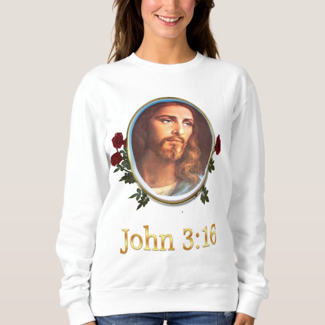 Camisetas para mujeres John 3:16 (Anverso)
