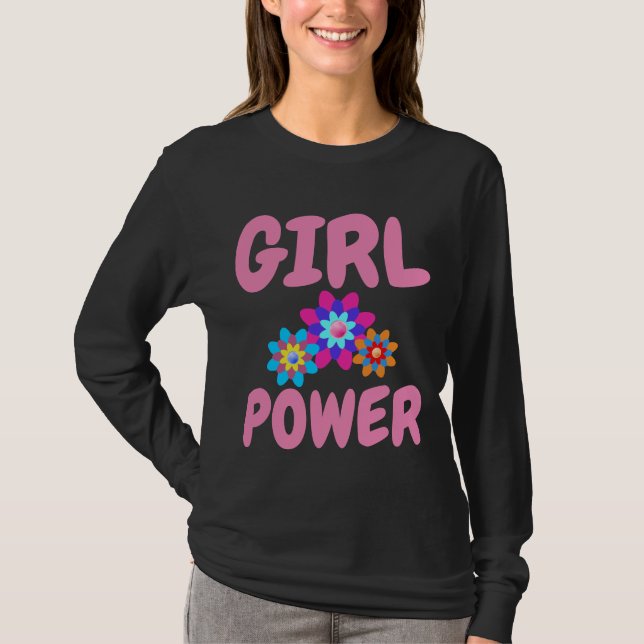 Camisetas para mujeres PODER DE CHICA (Anverso)