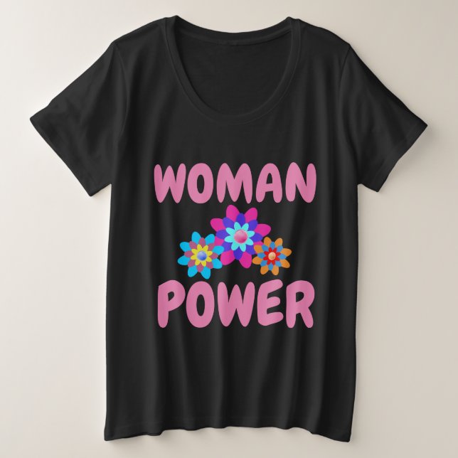 Camisetas para mujeres PODER FEMENINO (Anverso del diseño)