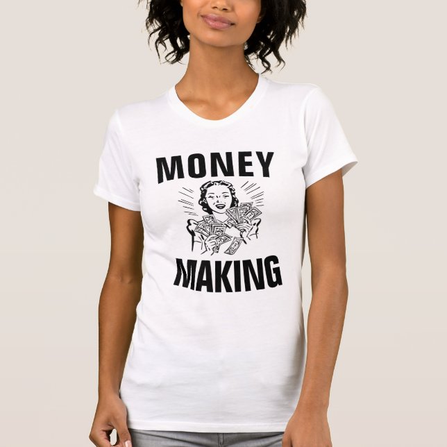 Camisetas para mujeres que GANAN DINERO (Anverso)