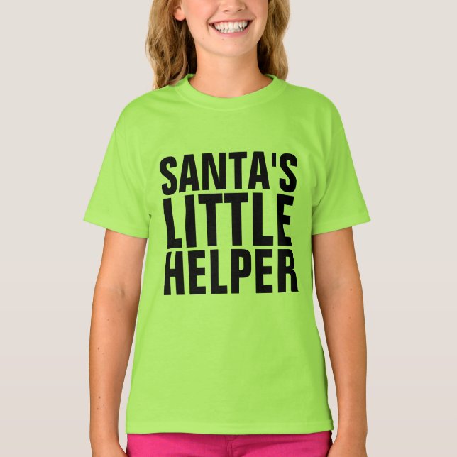 Camisetas para Navidades, pequeño ayudante de SANT (Anverso)