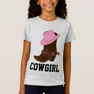 Camisetas para niñas COWGIRL
