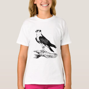 Camisetas para niñas de halcón peregrino