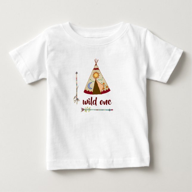 Camisetas para niñas - Wild One Teepee (Anverso)