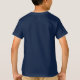 Camisetas para niños añaden plantilla de foto azul (Reverso)