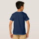 Camisetas para niños añaden plantilla de foto azul (Reverso completo)