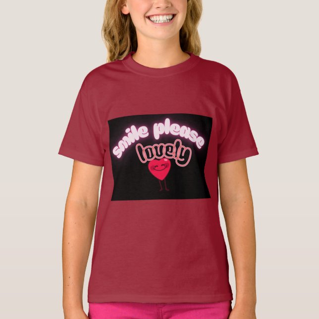 Camisetas para niños con gráfico de corazón lindo  (Anverso)