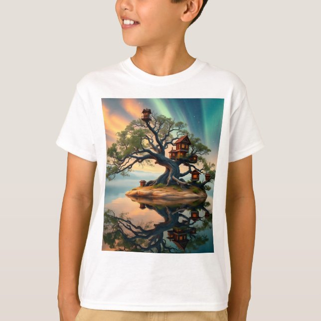 Camisetas para niños de ratón y árbol de familia (Anverso)