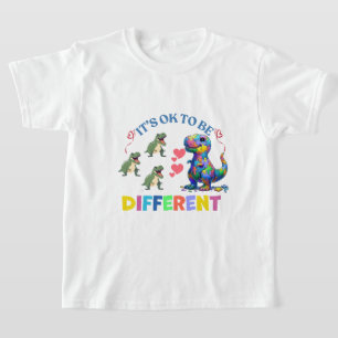 Camisetas para niños- Está bien ser diferente 🦕 �