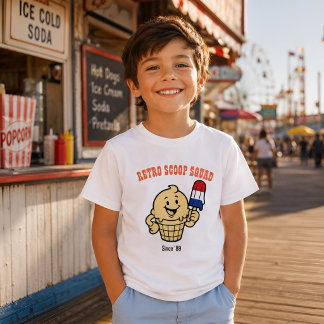 Camisetas para niños Retro Scoop Squad