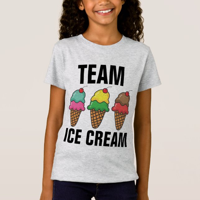 Camisetas para niños TEAM ICE CREAM (Anverso)