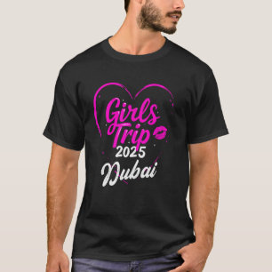 Camisetas para viaje de chicas a Dubái 2025 Mujere