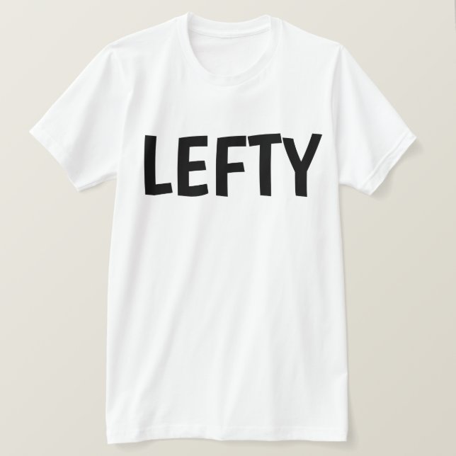 Camisetas para zurdos T-shirts (Anverso del diseño)