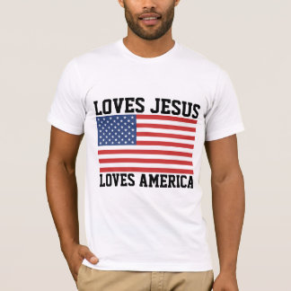 CAMISETAS PATRIOTAS CRISTIANAS, AMA A JESÚS