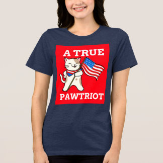 CAMISETAS PATRIÓTICAS DE GATO, UN VERDADERO PAWTRI