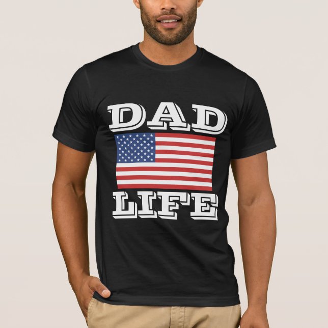 CAMISETAS PATRIÓTICAS DE LA VIDA PAPÁ (Anverso)