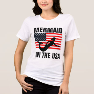 Camisetas patrióticas para damas, MERMAID fabricad