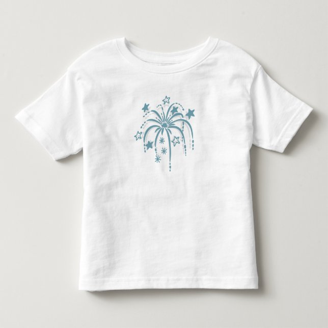 Camisetas patrióticos de los fuegos artificiales a (Anverso)