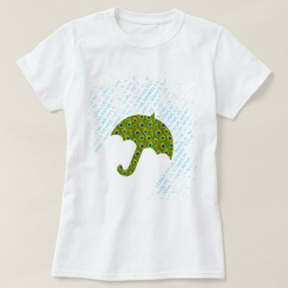 Camisetas Peacock Umbrella Bridal Shower