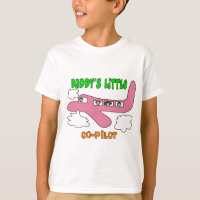 Camisetas pequeño copiloto del papá" de los niños