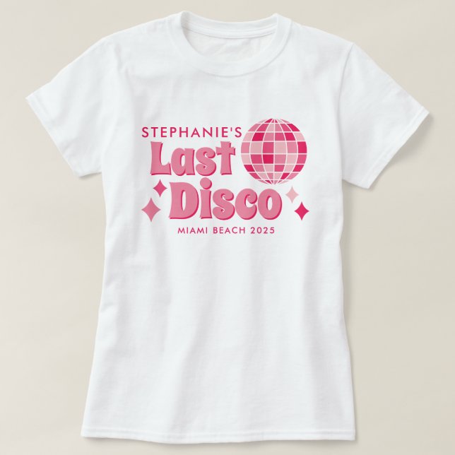 Camisetas personalizables con tema de discoteca pa (Diseño del anverso)