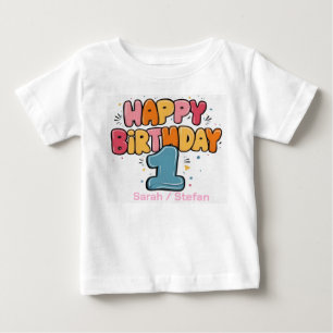 Camisetas personalizadas - 1er cumpleaños