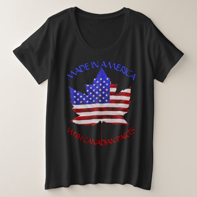 Camisetas personalizadas Canada USA Shirt Plus Siz (Anverso del diseño)