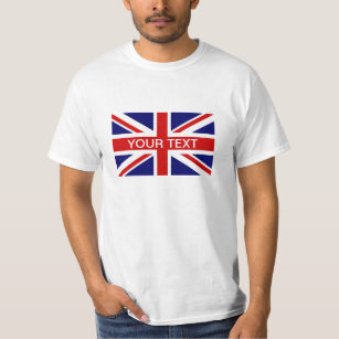 Camisetas personalizadas con la bandera británica